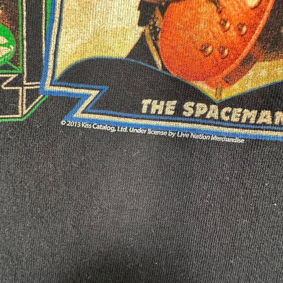 KISS 2013 The Starchild,The Demon,The Catman, and The Spaceman Black Band Tee L - Picture 4 of 6